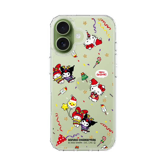 スリムプロテクションケース［ ハローキティ＆マイメロディ＆クロミ - Xmas - パターン ］