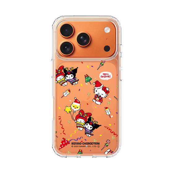 スリムプロテクションケース［ ハローキティ＆マイメロディ＆クロミ - Xmas - パターン ］