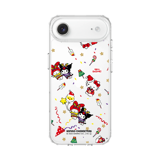 スリムプロテクションケース［ ハローキティ＆マイメロディ＆クロミ - Xmas - パターン ］