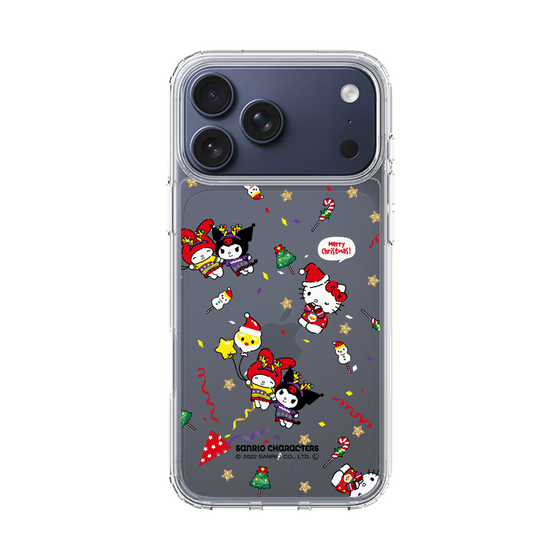 スリムプロテクションケース［ ハローキティ＆マイメロディ＆クロミ - Xmas - パターン ］