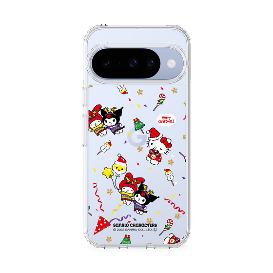 スリムプロテクションケース［ ハローキティ＆マイメロディ＆クロミ - Xmas - パターン ］