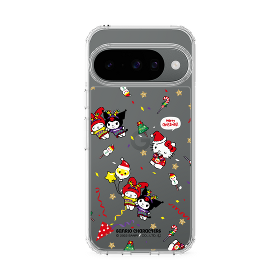 スリムプロテクションケース［ ハローキティ＆マイメロディ＆クロミ - Xmas - パターン ］