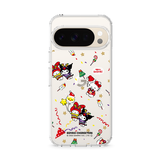 スリムプロテクションケース［ ハローキティ＆マイメロディ＆クロミ - Xmas - パターン ］