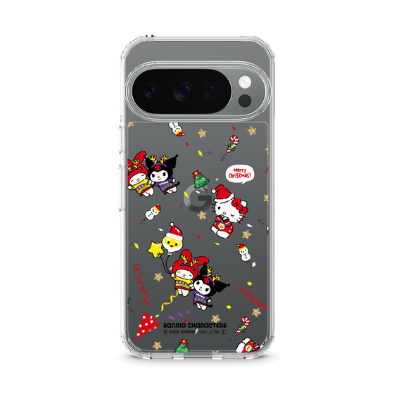 スリムプロテクションケース［ ハローキティ＆マイメロディ＆クロミ - Xmas - パターン ］