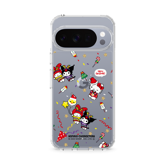 スリムプロテクションケース［ ハローキティ＆マイメロディ＆クロミ - Xmas - パターン ］