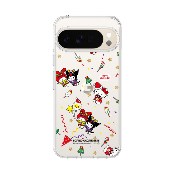スリムプロテクションケース［ ハローキティ＆マイメロディ＆クロミ - Xmas - パターン ］