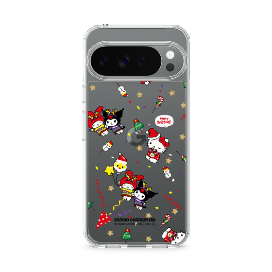 スリムプロテクションケース［ ハローキティ＆マイメロディ＆クロミ - Xmas - パターン ］