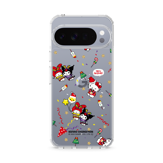 スリムプロテクションケース［ ハローキティ＆マイメロディ＆クロミ - Xmas - パターン ］