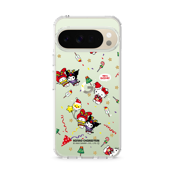 スリムプロテクションケース［ ハローキティ＆マイメロディ＆クロミ - Xmas - パターン ］