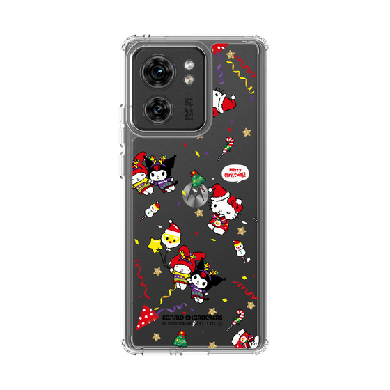 スリムプロテクションケース［ ハローキティ＆マイメロディ＆クロミ - Xmas - パターン ］