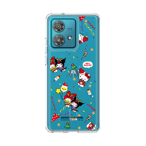スリムプロテクションケース［ ハローキティ＆マイメロディ＆クロミ - Xmas - パターン ］