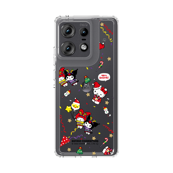 スリムプロテクションケース［ ハローキティ＆マイメロディ＆クロミ - Xmas - パターン ］