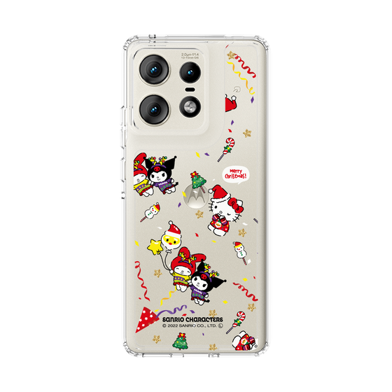 スリムプロテクションケース［ ハローキティ＆マイメロディ＆クロミ - Xmas - パターン ］