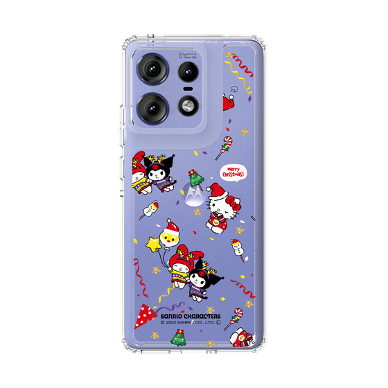 スリムプロテクションケース［ ハローキティ＆マイメロディ＆クロミ - Xmas - パターン ］