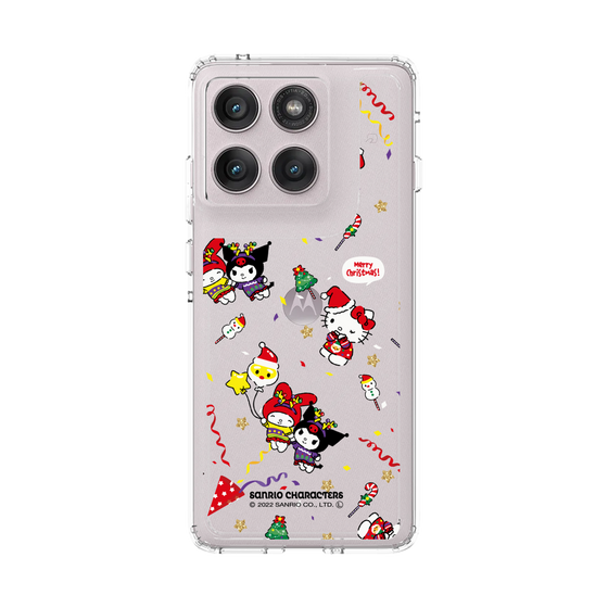 スリムプロテクションケース［ ハローキティ＆マイメロディ＆クロミ - Xmas - パターン ］