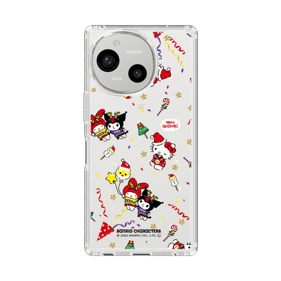 スリムプロテクションケース［ ハローキティ＆マイメロディ＆クロミ - Xmas - パターン ］