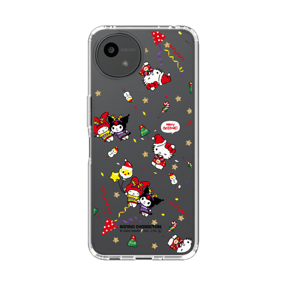 スリムプロテクションケース［ ハローキティ＆マイメロディ＆クロミ - Xmas - パターン ］