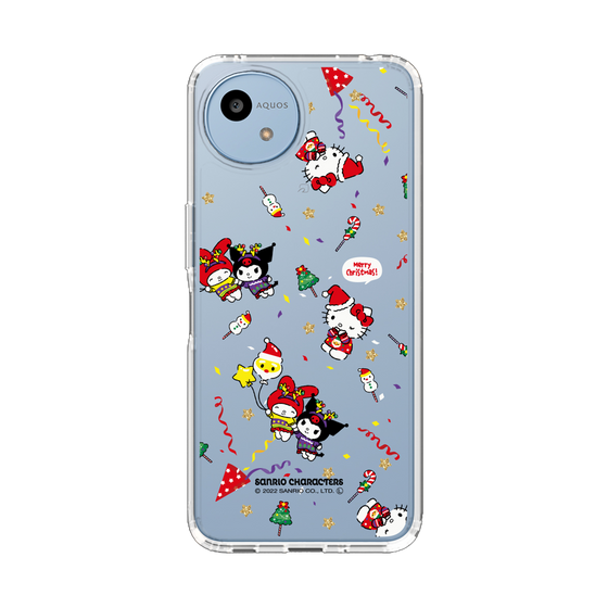 スリムプロテクションケース［ ハローキティ＆マイメロディ＆クロミ - Xmas - パターン ］