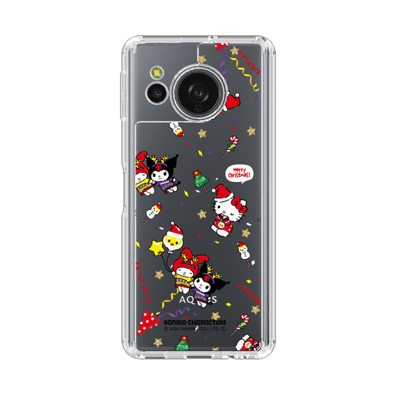スリムプロテクションケース［ ハローキティ＆マイメロディ＆クロミ - Xmas - パターン ］