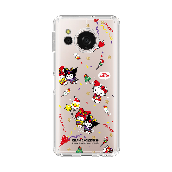 スリムプロテクションケース［ ハローキティ＆マイメロディ＆クロミ - Xmas - パターン ］