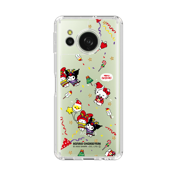 スリムプロテクションケース［ ハローキティ＆マイメロディ＆クロミ - Xmas - パターン ］