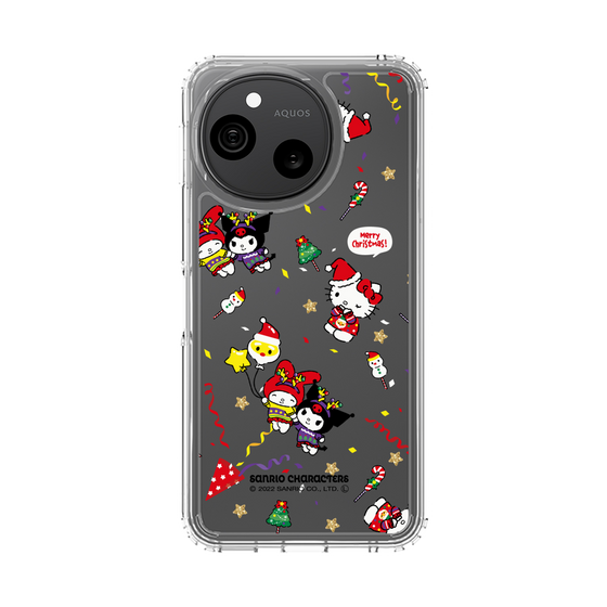 スリムプロテクションケース［ ハローキティ＆マイメロディ＆クロミ - Xmas - パターン ］