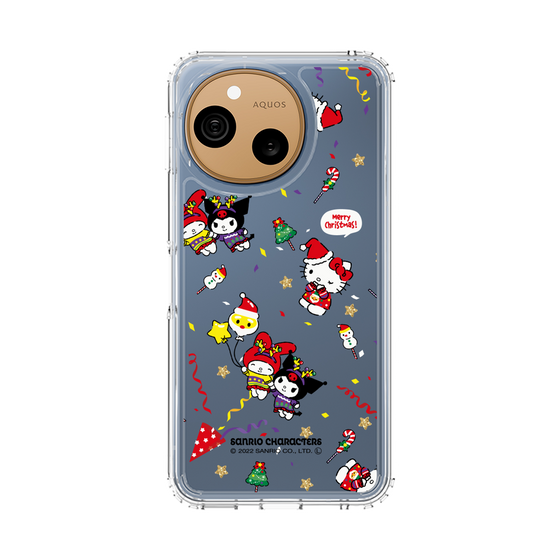 スリムプロテクションケース［ ハローキティ＆マイメロディ＆クロミ - Xmas - パターン ］