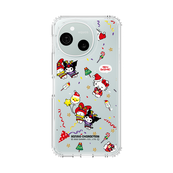 スリムプロテクションケース［ ハローキティ＆マイメロディ＆クロミ - Xmas - パターン ］