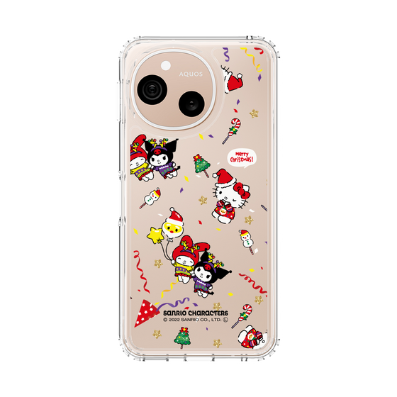 スリムプロテクションケース［ ハローキティ＆マイメロディ＆クロミ - Xmas - パターン ］