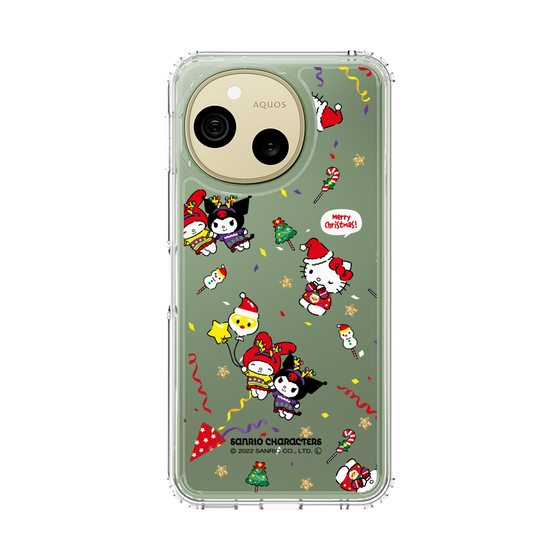 スリムプロテクションケース［ ハローキティ＆マイメロディ＆クロミ - Xmas - パターン ］