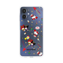 スリムプロテクションケース［ ハローキティ＆マイメロディ＆クロミ - Xmas - パターン ］