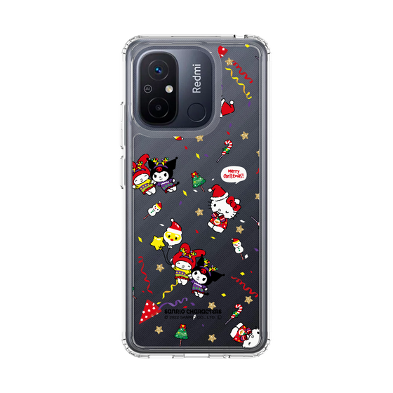 スリムプロテクションケース［ ハローキティ＆マイメロディ＆クロミ - Xmas - パターン ］