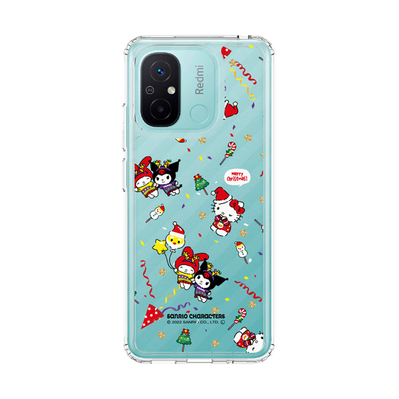 スリムプロテクションケース［ ハローキティ＆マイメロディ＆クロミ - Xmas - パターン ］