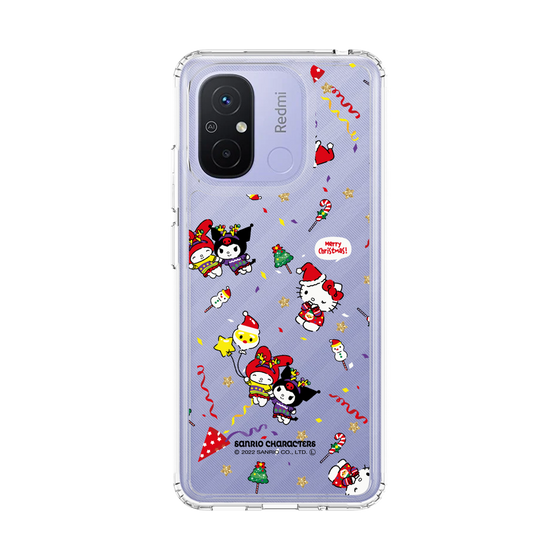 スリムプロテクションケース［ ハローキティ＆マイメロディ＆クロミ - Xmas - パターン ］