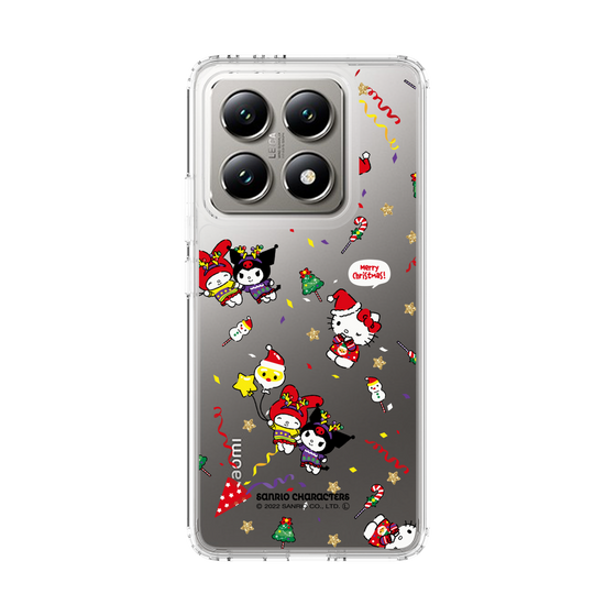 スリムプロテクションケース［ ハローキティ＆マイメロディ＆クロミ - Xmas - パターン ］
