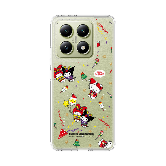 スリムプロテクションケース［ ハローキティ＆マイメロディ＆クロミ - Xmas - パターン ］