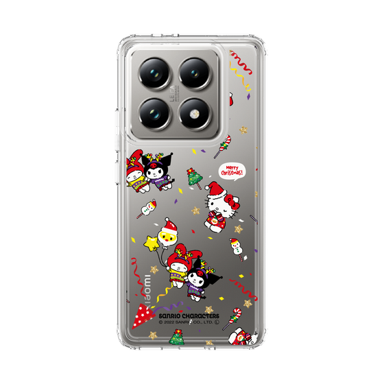 スリムプロテクションケース［ ハローキティ＆マイメロディ＆クロミ - Xmas - パターン ］
