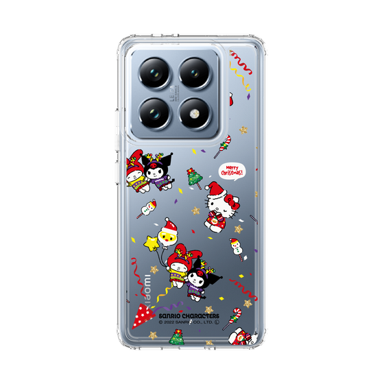スリムプロテクションケース［ ハローキティ＆マイメロディ＆クロミ - Xmas - パターン ］