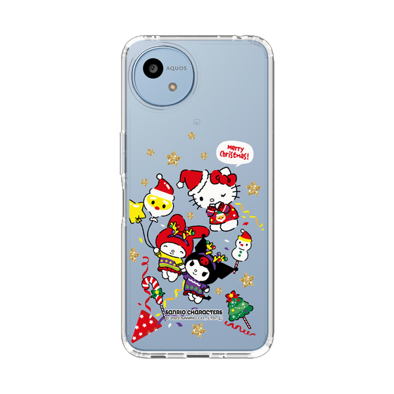 スリムプロテクションケース［ ハローキティ＆マイメロディ＆クロミ - Xmas - ソロ ］