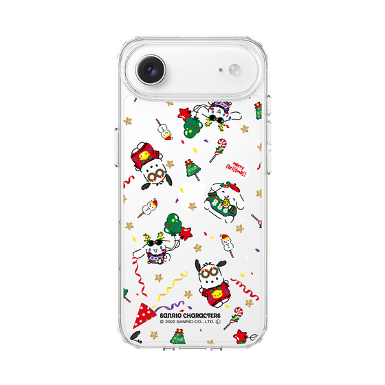 スリムプロテクションケース［ ポムポムプリン＆シナモン＆ポチャッコ - Xmas - パターン ］