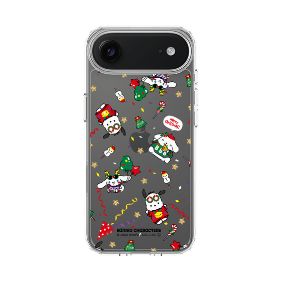 スリムプロテクションケース［ ポムポムプリン＆シナモン＆ポチャッコ - Xmas - パターン ］