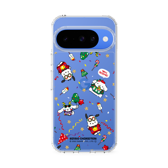 スリムプロテクションケース［ ポムポムプリン＆シナモン＆ポチャッコ - Xmas - パターン ］