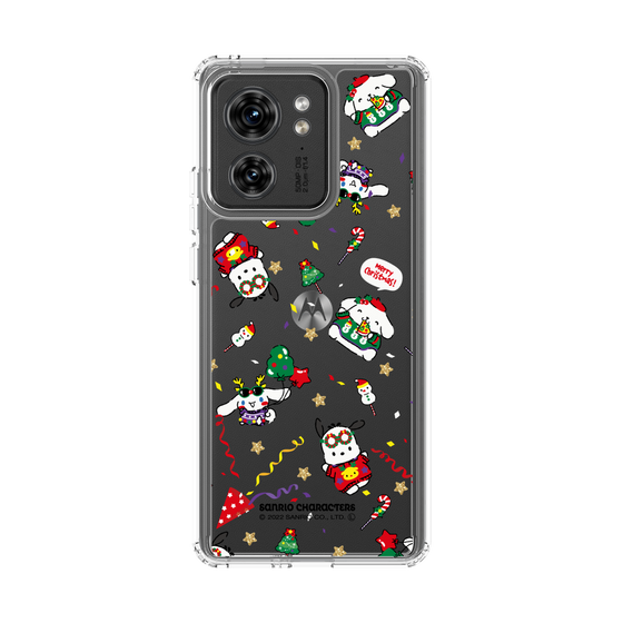 スリムプロテクションケース［ ポムポムプリン＆シナモン＆ポチャッコ - Xmas - パターン ］