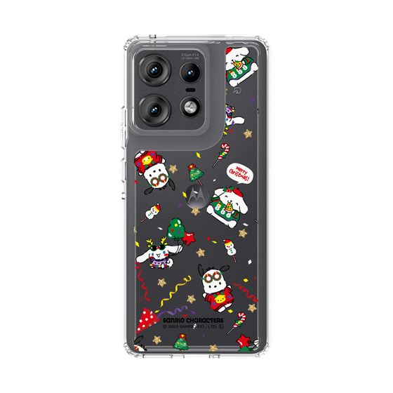 スリムプロテクションケース［ ポムポムプリン＆シナモン＆ポチャッコ - Xmas - パターン ］