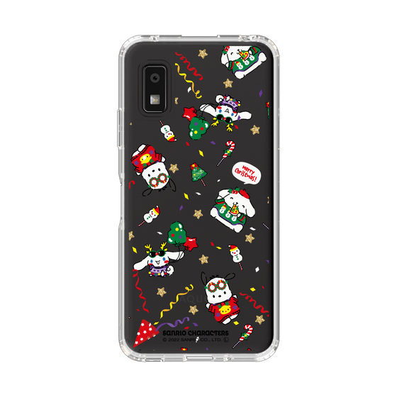 スリムプロテクションケース［ ポムポムプリン＆シナモン＆ポチャッコ - Xmas - パターン ］