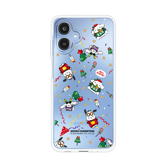 スリムプロテクションケース［ ポムポムプリン＆シナモン＆ポチャッコ - Xmas - パターン ］