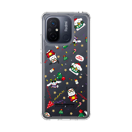 スリムプロテクションケース［ ポムポムプリン＆シナモン＆ポチャッコ - Xmas - パターン ］