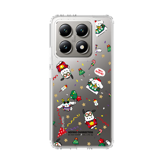 スリムプロテクションケース［ ポムポムプリン＆シナモン＆ポチャッコ - Xmas - パターン ］