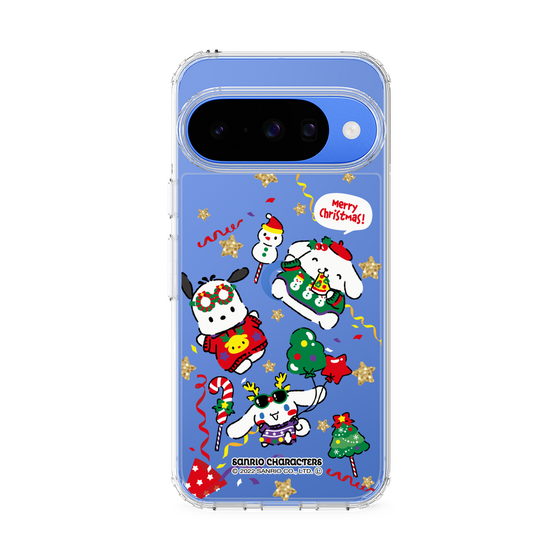 スリムプロテクションケース［ ポムポムプリン＆シナモン＆ポチャッコ - Xmas - ソロ ］