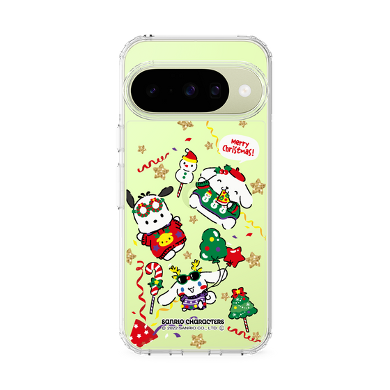 スリムプロテクションケース［ ポムポムプリン＆シナモン＆ポチャッコ - Xmas - ソロ ］